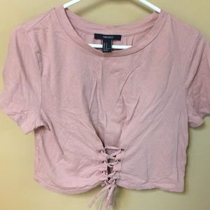 Blush pink crop top